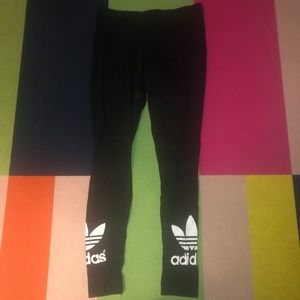 Black Cotton Adidas Leggings